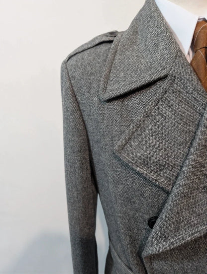 Niedlicher Tweed-Polomantel