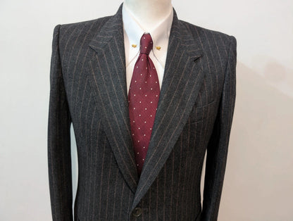 Effrayant costume chalkstripe en flanelle lourde