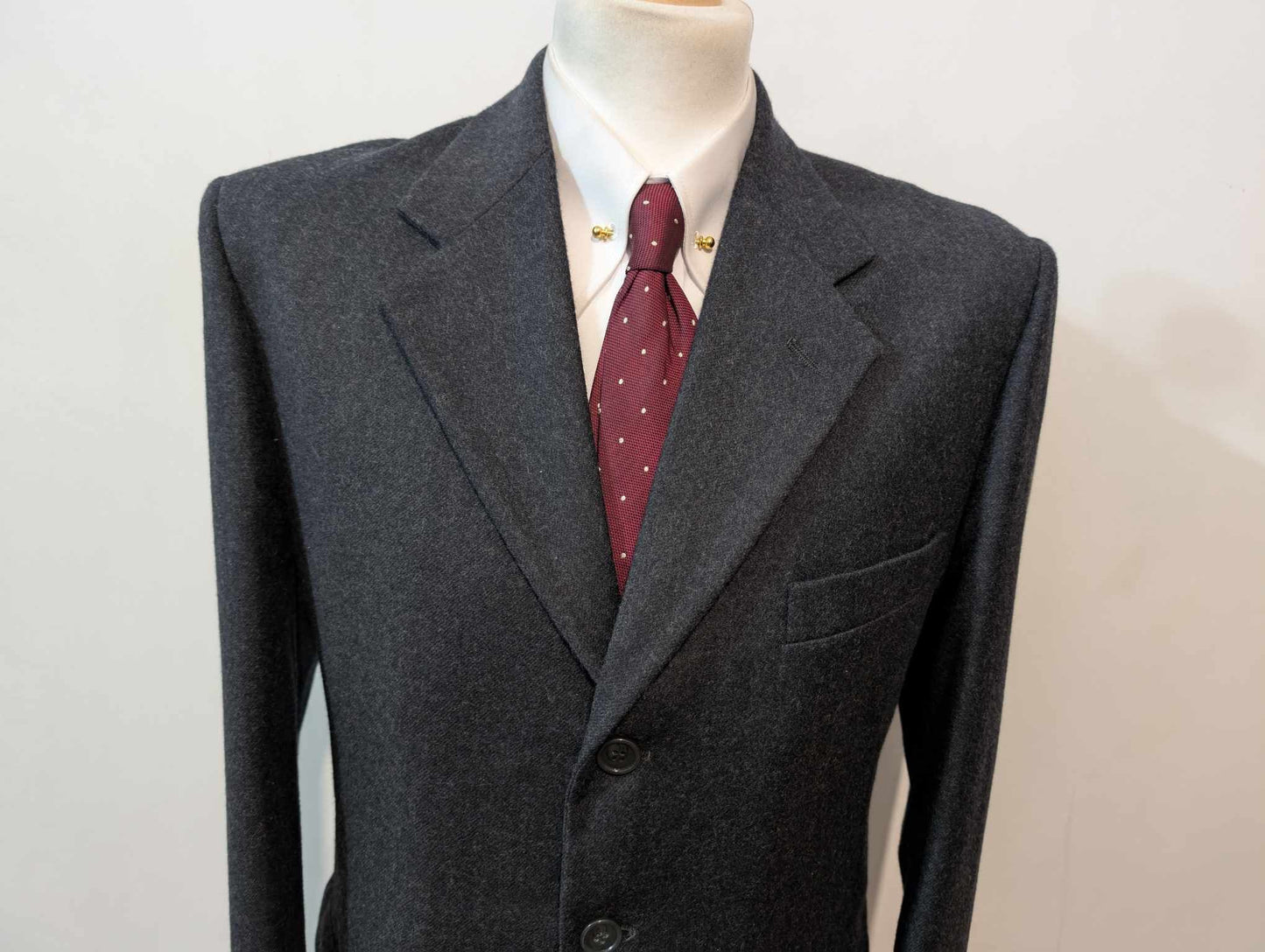 Adorable costume gris en flanelle lourde