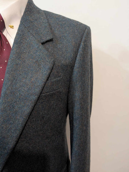Élégant veste verte en tweed