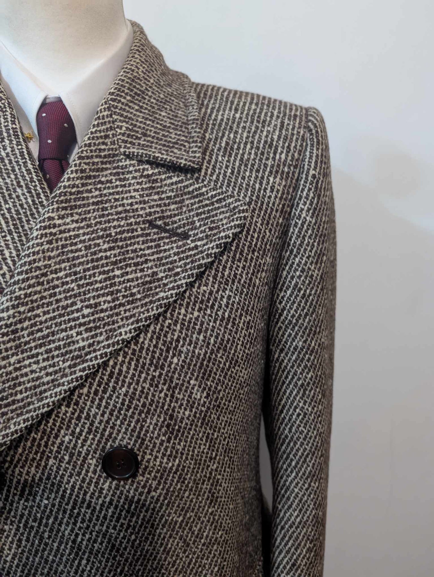Exceptionnel polo coat en tweed