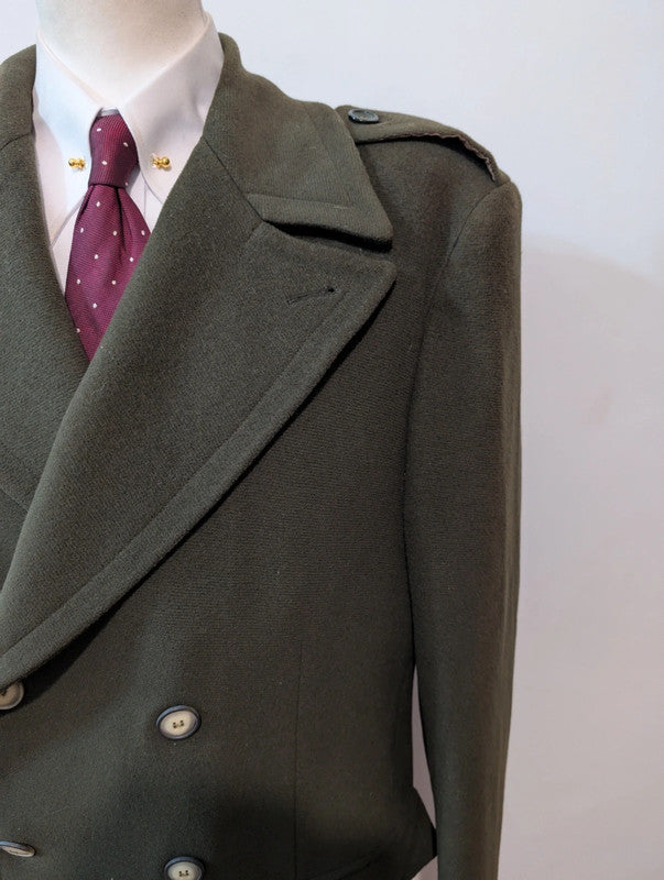 Merveilleux manteau vert en laine