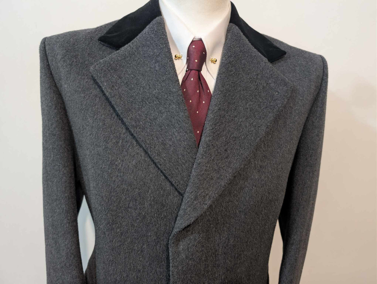 Fabuleux manteau Chesterfield en laine