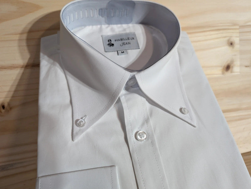 Cotton shirt with 10cm American collar