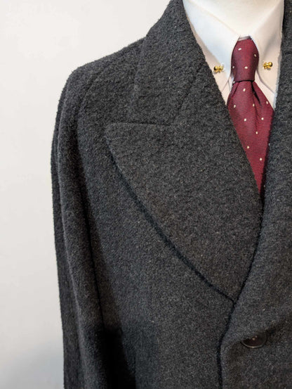 Ancien manteau bespoke en laine