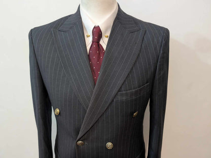 Classique costume croisé a rayure