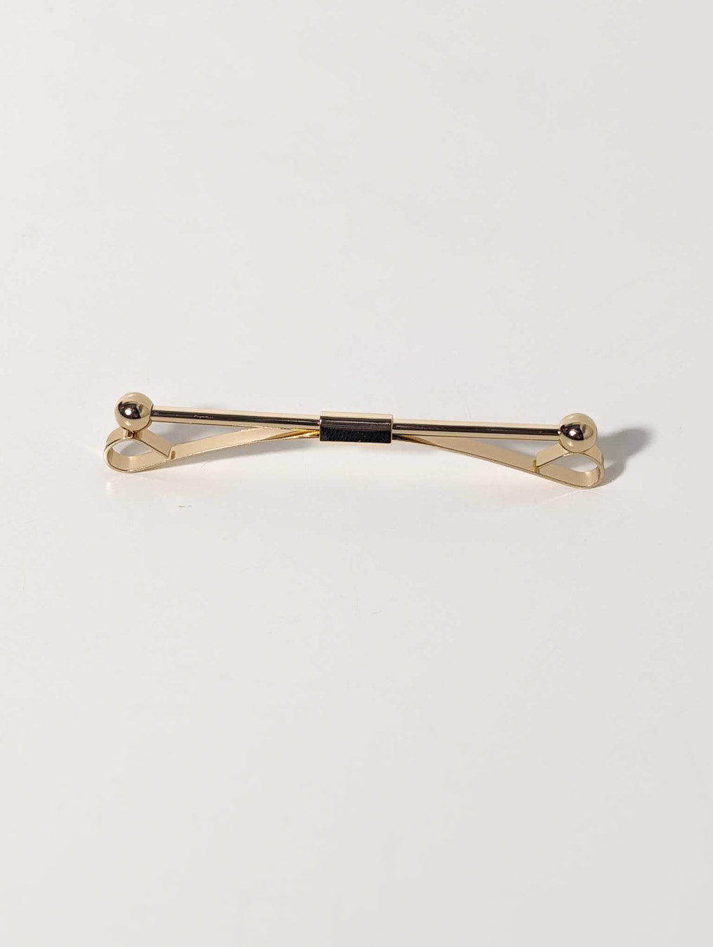 Barrette de col vintage – Laiton plaqué or