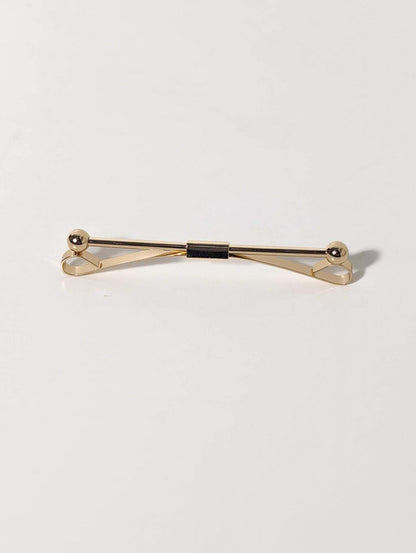 Barrette de col vintage – Laiton plaqué or