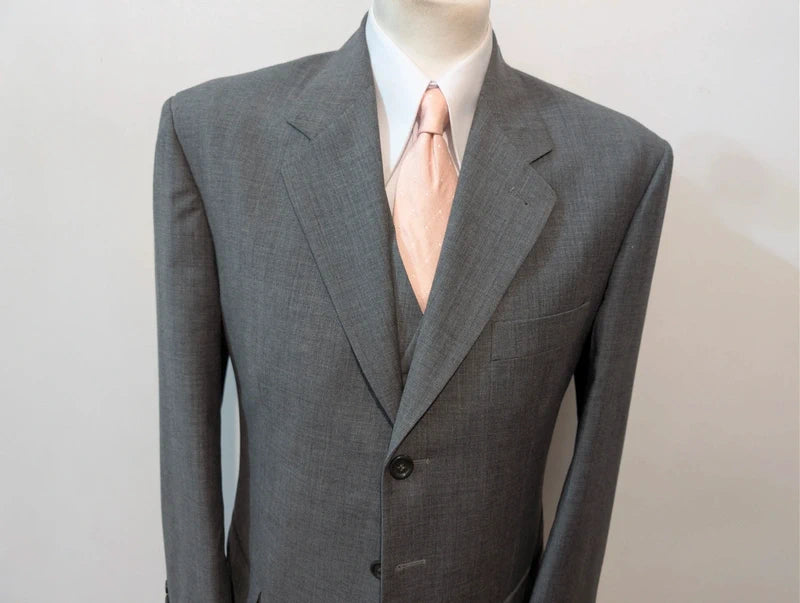 Classic grey 3-piece wool suit