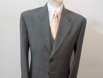 Classic grey 3-piece wool suit