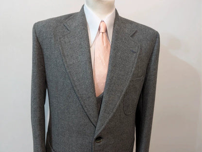 Fabelhafter grauer 3-teiliger Tweed-Anzug
