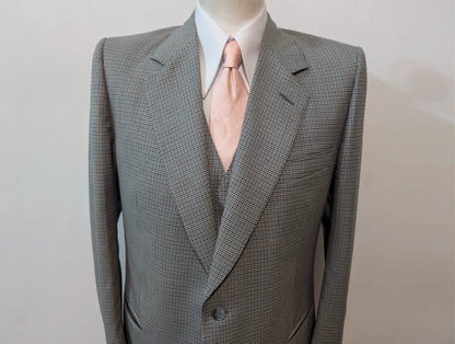 Eleganter 3-teiliger Anzug aus Hahnentritt