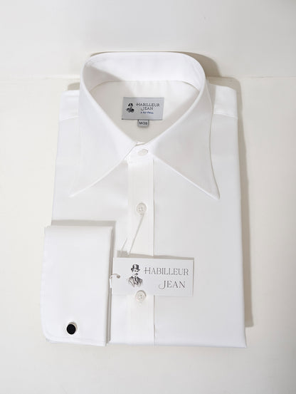 White French Collar Shirt | 100% 2-Ply Cotton Twill