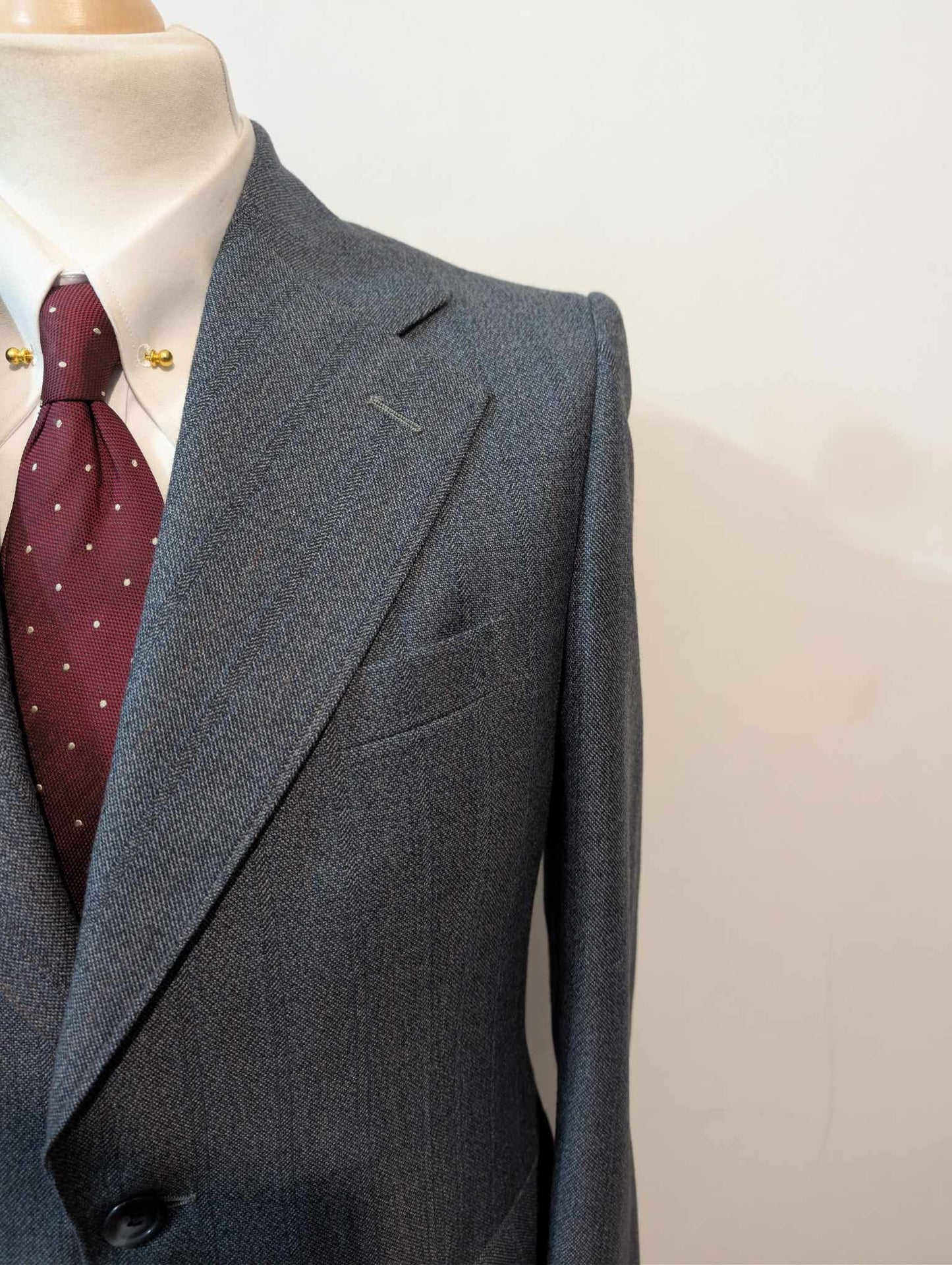 Incroyable costume 3 pièces gris en laine