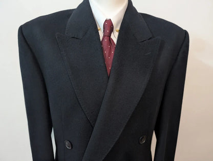 Rarissime manteau croisé en cachemire