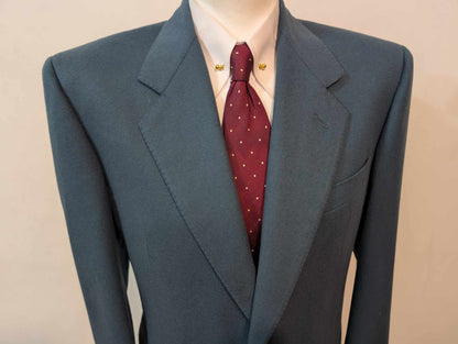 Mignonne veste verte bleu en flanelle de laine