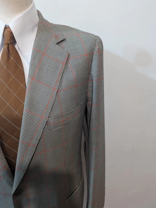 Äußerst seltener, maßgeschneiderter Wollanzug mit Karomuster