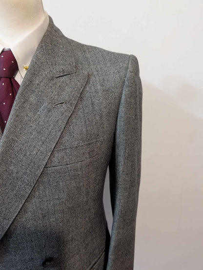 Ancien costume croisé bespoke en flanelle