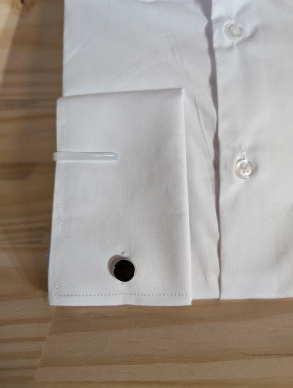 Cotton shirt with 10cm American collar