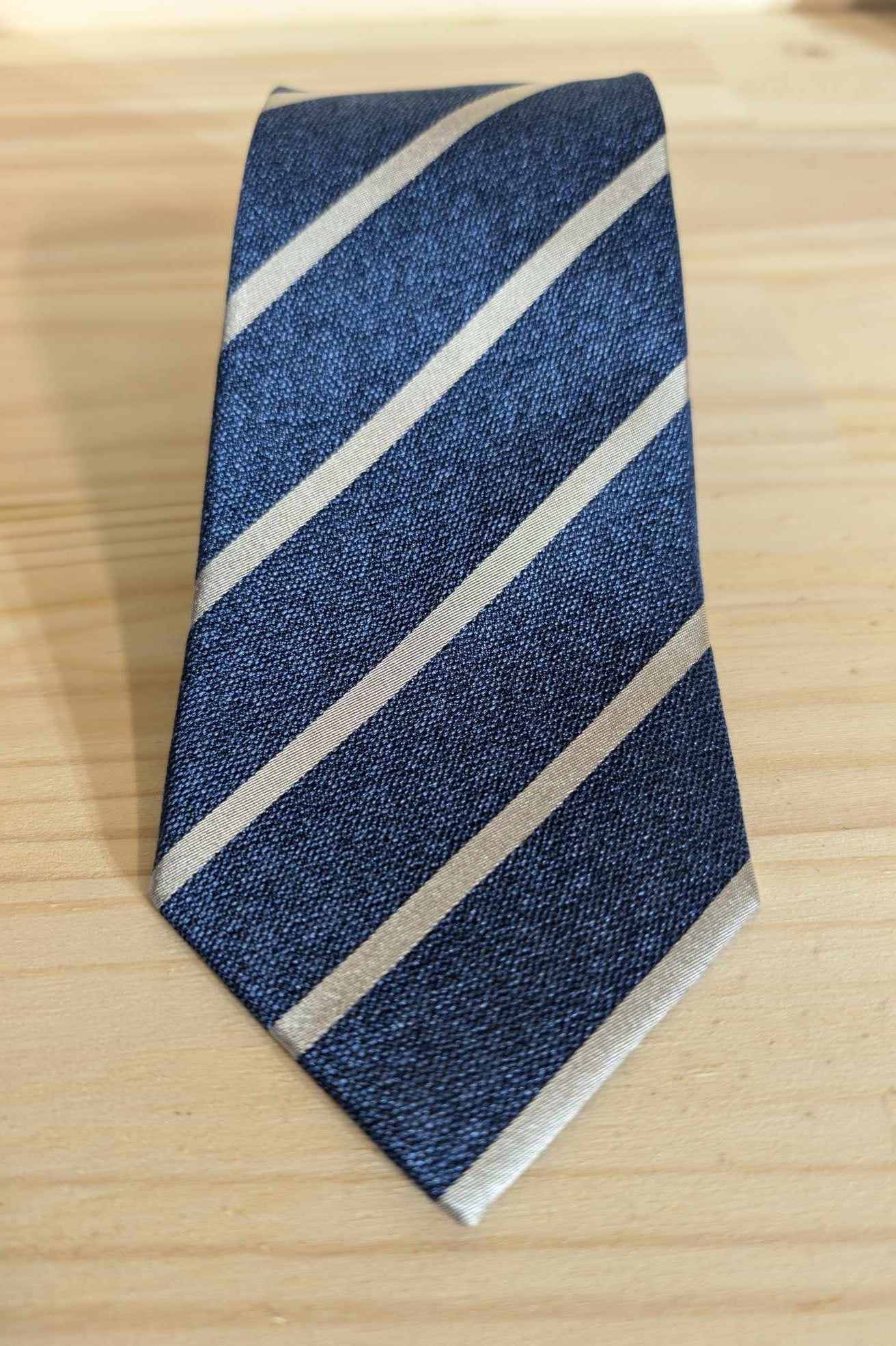 Striped silk tie