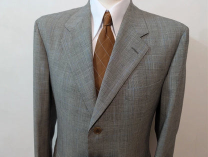 Eleganter grauer Prince-of-Wales-Anzug