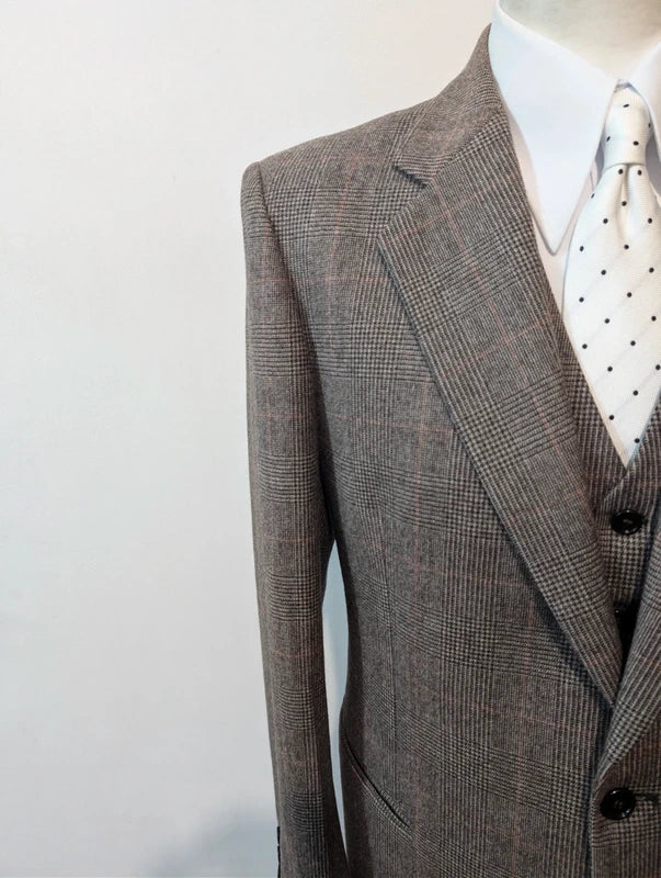 Fabuleux costumes 3 pièces à motif prince de Galles