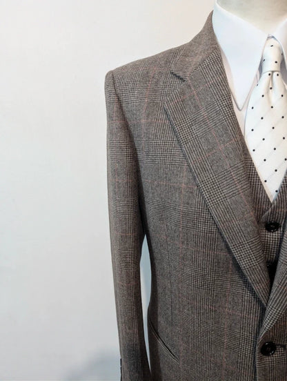 Fabuleux costumes 3 pièces à motif prince de Galles