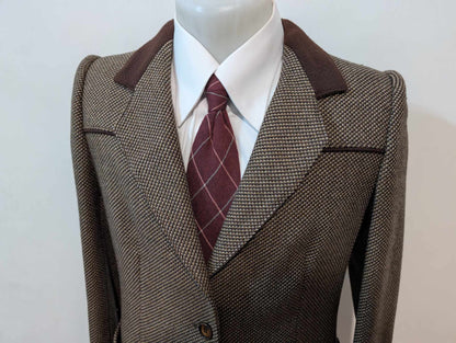 Elegante veste chesterfield en laine