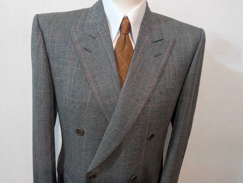 Magnifique costume croisé en flanelle