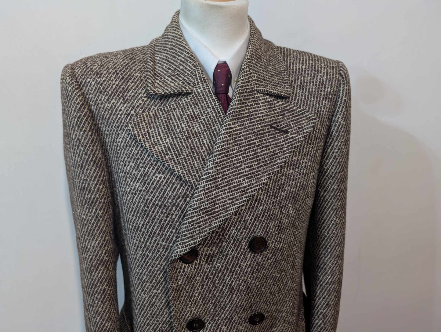 Exceptionnel polo coat en tweed