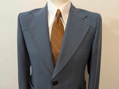 Magnifique costume bleu marine en laine