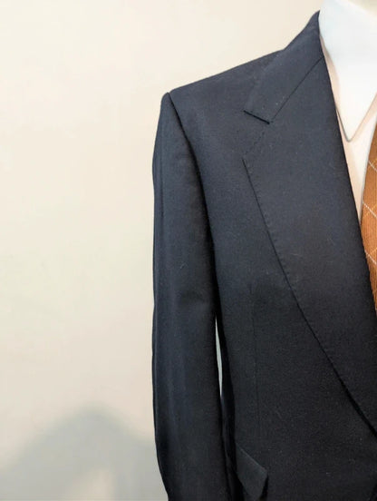 Marineblaue Flanelljacke