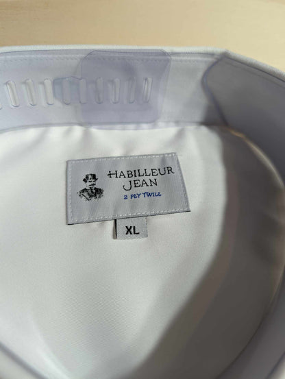 Superior double-twisted cotton point collar shirt