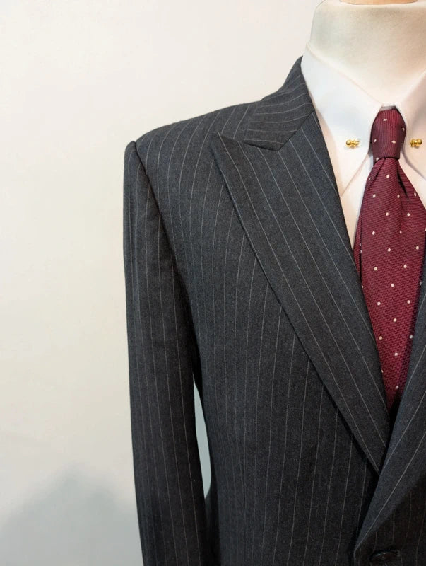 Terrifiant costume pinstripe en flanelle