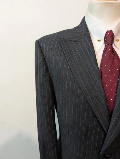 Terrifiant costume pinstripe en flanelle