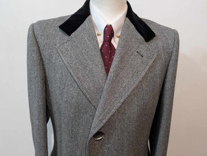 Incroyable manteau Chesterfield en laine