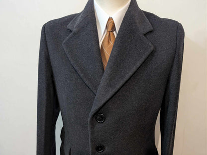 Gentil manteau gris en laine