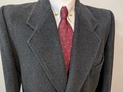 Classique manteau gris anthracite en laine