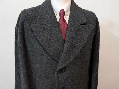 Ancien manteau bespoke en laine
