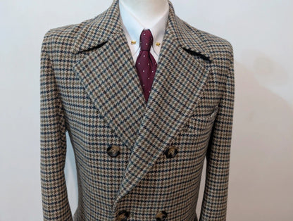 Agréable manteau polo coat en tweed