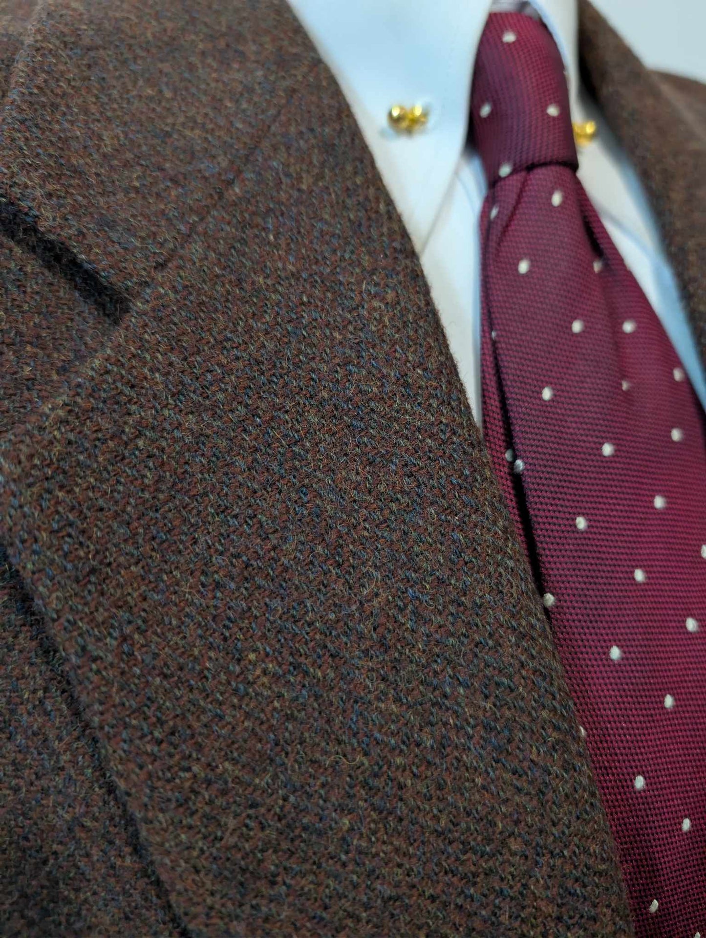 Fabuleuse veste couleur marron en tweed