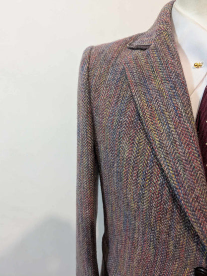 Magnifique tailleur violet lilas en tweed