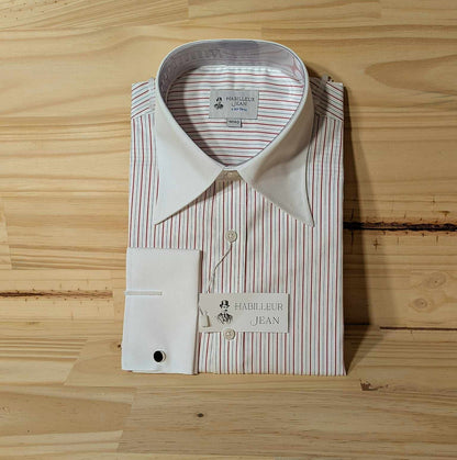 Chemise Winchester à rayures rouges col français