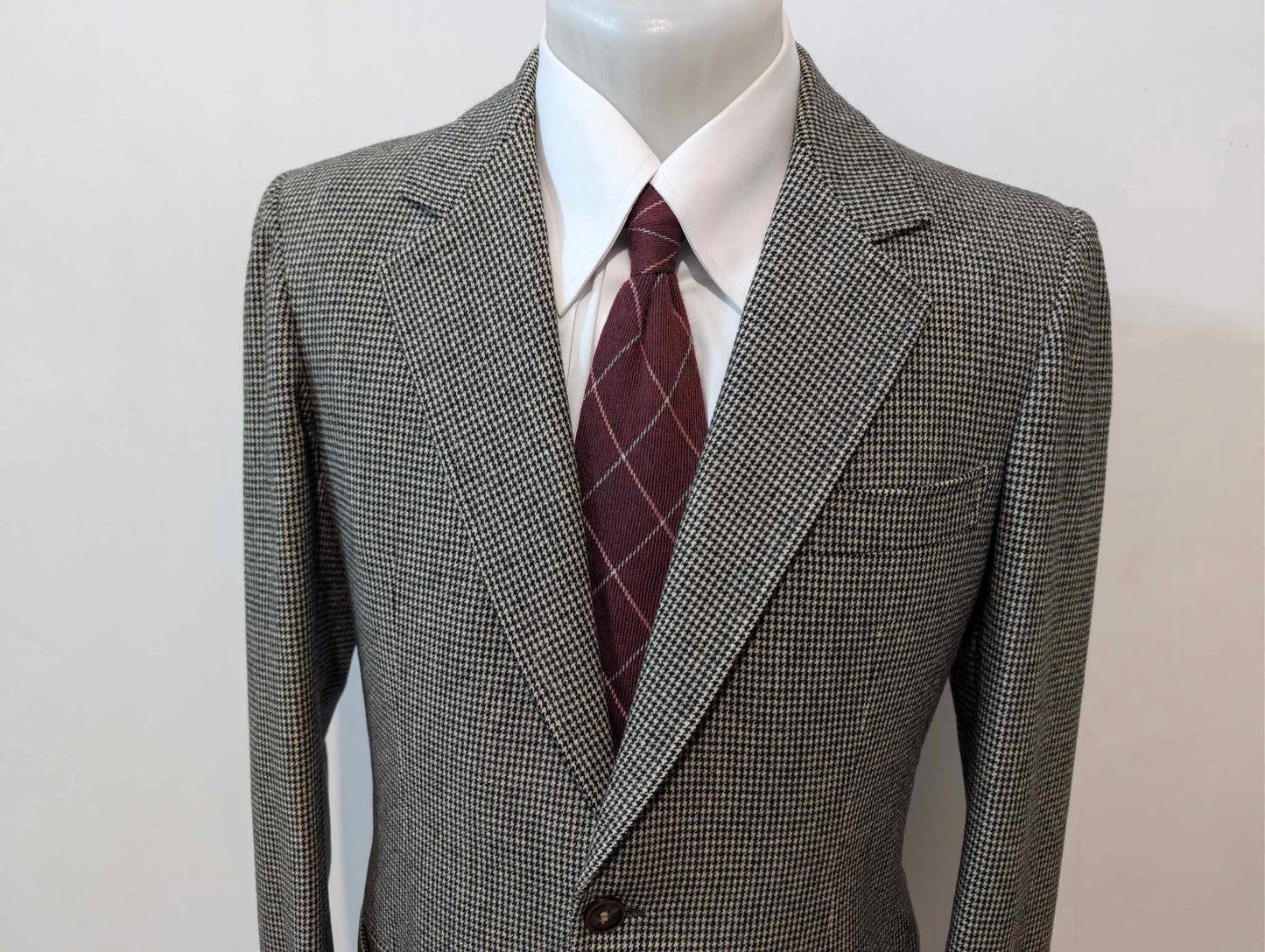 Süßer Hahnentritt-Overall aus schwerer Flanell