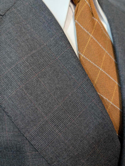 Prächtiger zweireihiger Wollanzug.