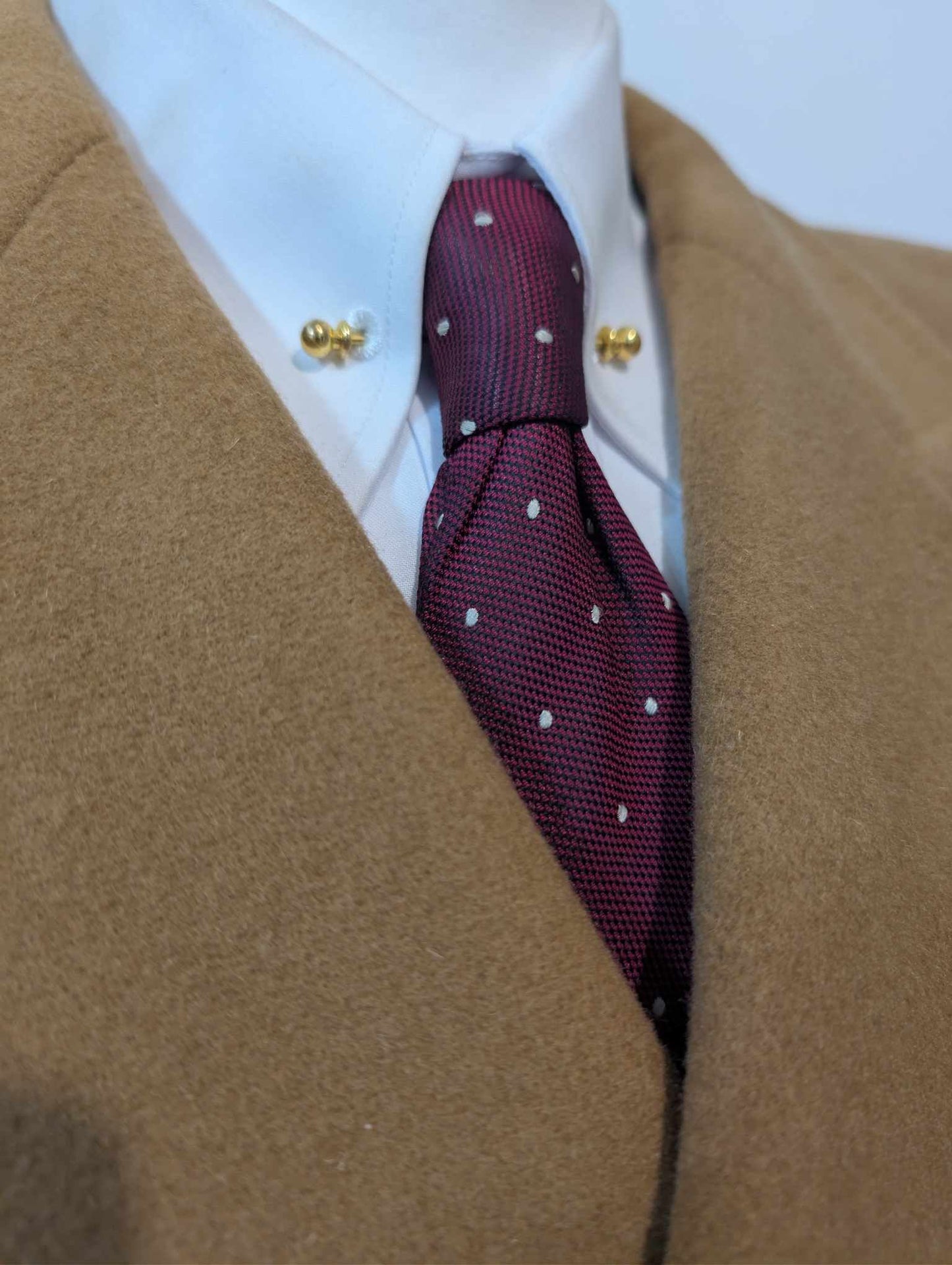 Lumineux manteau camel croisé en laine