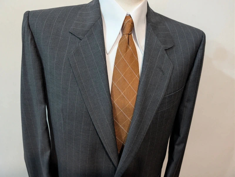 Dazzling wool pinstripe suit