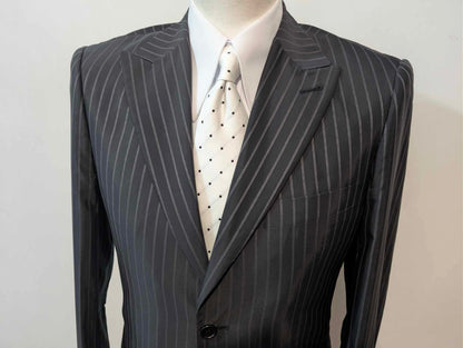 Niedliches Baumwoll-Nadelstreifenkostüm