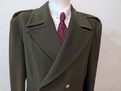 Merveilleux manteau vert en laine