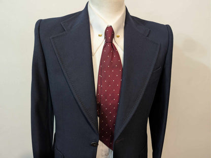 Sublime costume bleu marine en laine